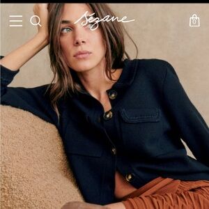 Betty cardigan in navy from Sezane